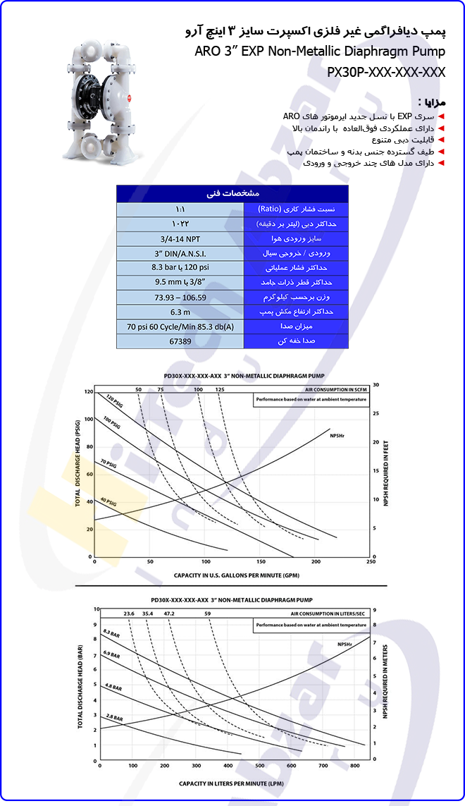 15 3'' EXP non Metallic Air Operated Diaphragm Pump2